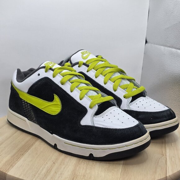 Nike Air Mogan 6.0 Puffy Tongue Skate Shoes Sneakers Yellow Black mens 11 - Picture 5 of 9